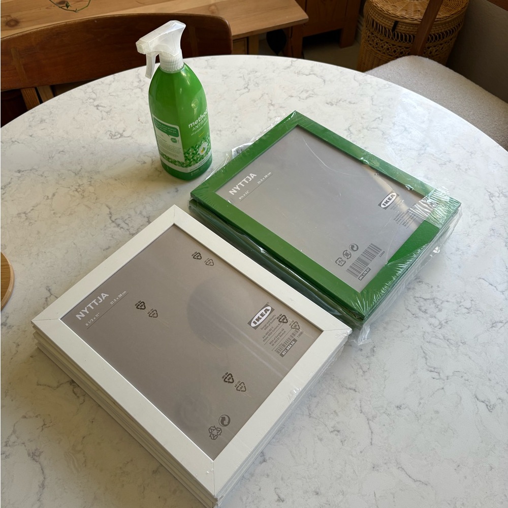 IKEA Green and White A4 Frame Set of 12 - Picture 6 of 8